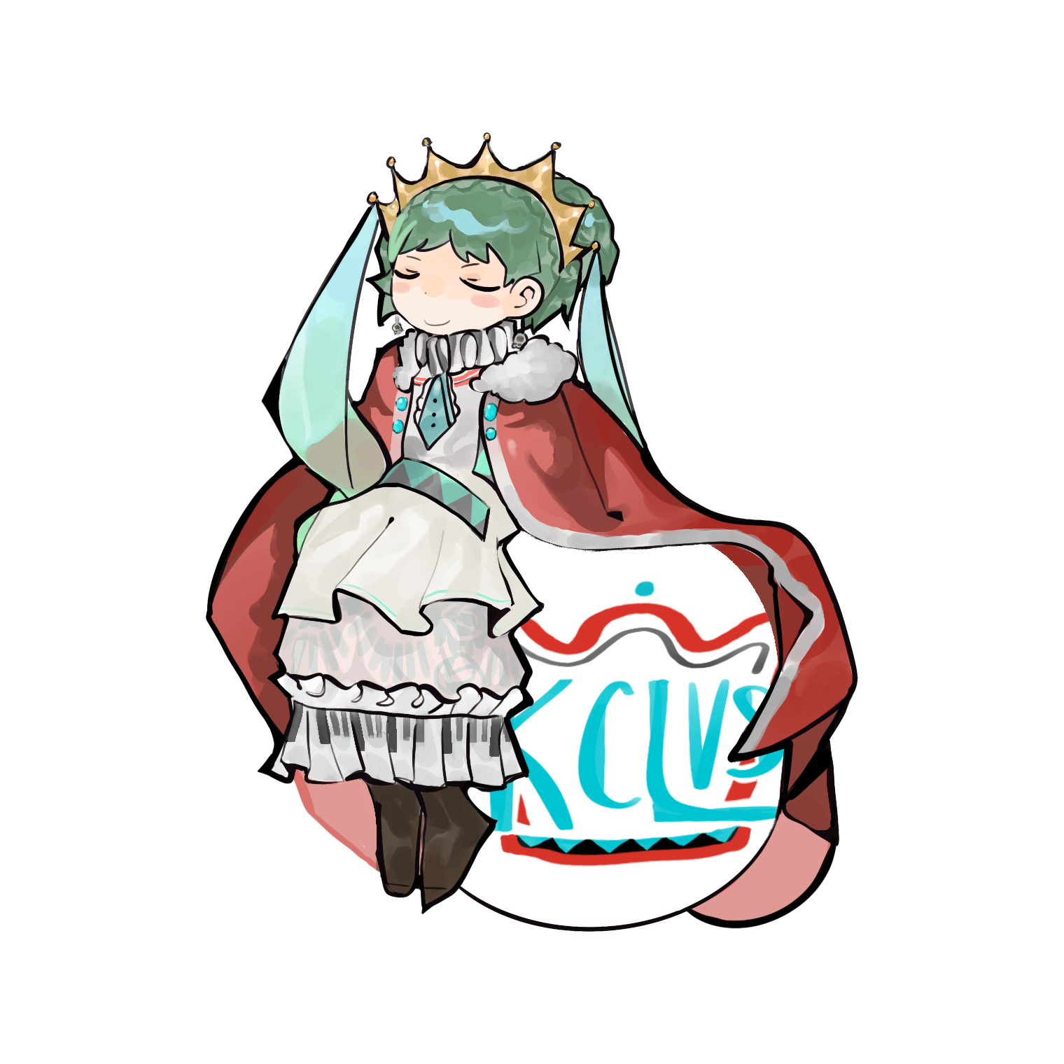 KCLVS mascot Miku design sheet